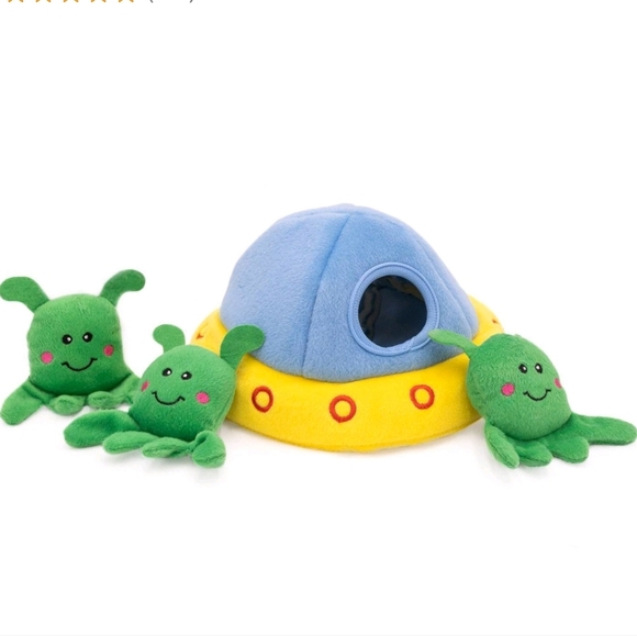 Zippy Paws Alien Burrow Dog Toy - Picture 2 of 10